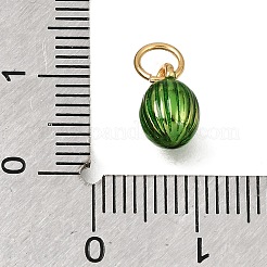 Ciondoli smaltato in ottone&nbsp;KK-G605-09G-03