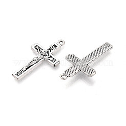 Tibetischer stil Aluminium Anhänger & Charms&nbsp;TIBEP-T054-11AS