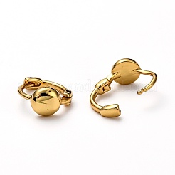 Ottone orecchini a cerchio Huggie&nbsp;EJEW-H121-04G