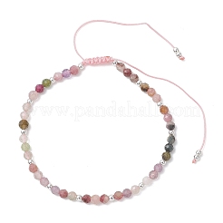 Braccialetti di perline intrecciate con pietre preziose naturali e sintetiche per le donne&nbsp;BJEW-JB13434