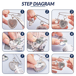Kit fai da te per realizzare spille da balia con ciondolo a goccia&nbsp;DIY-FW0001-26