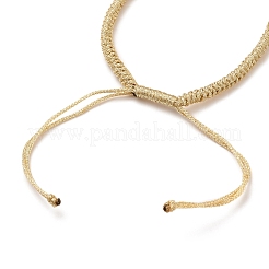 Verstellbare geflochtene Polyesterschnur Armbandherstellung&nbsp;AJEW-JB00763-01