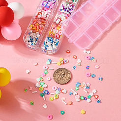30g de cabochons en pâte polymère 6 couleurs faits à la main&nbsp;CLAY-TA0001-17