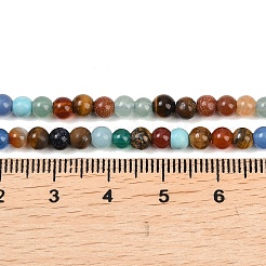 Natürliche und synthetische Mischedelsteinperlen Stränge&nbsp;G-B171-B02-4mm