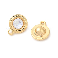 Messing Glas Anhänger / charms&nbsp;KK-P340-11G-01