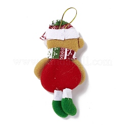 Décorations de pendentif de noël en tissu non tissé&nbsp;LS-AJEW-P099-07