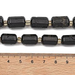 Natürliche schwarze Turmalin Perlen Stränge&nbsp;G-D103-A05
