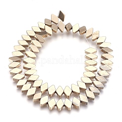 Electroplate non magnetici ematite sintetico fili di perline&nbsp;G-I208-18-L