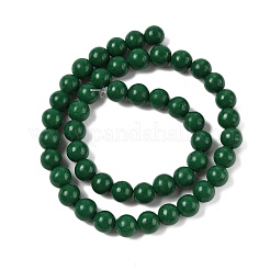 Cuentas mashan naturales redondos del jade hebras&nbsp;G-D263-8mm-XS35