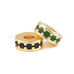 Perles de zircone cubique micro pave en Laiton&nbsp;KK-H533-01G-03