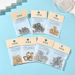 Breloques en laiton Shegrace avec micro-pavé de zircone cubique transparente&nbsp;XGRQ4N764-728P