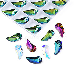 Spitz zulaufende Strass-Anhänger aus Glas&nbsp;EGLA-N006-035