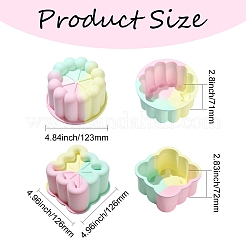 2 moule à gâteau carré et rond en silicone&nbsp;ST-CJ0043-083