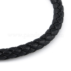 Geflochtene Armbänder aus Mikrofaser-Lederband&nbsp;BJEW-P328-04G