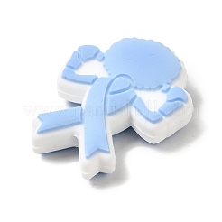 Ruban de sensibilisation boxeur perles focales en silicone&nbsp;SIL-M002-01B