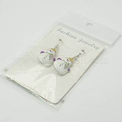 Orecchini di modo per natale&nbsp;X-EJEW-JE00365-01