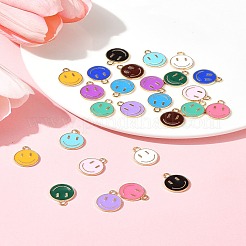 26pcs 13 Farben Legierung Emaille Charms&nbsp;ENAM-FS0001-88