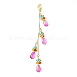 2 pz 2 colori decorazioni pendenti con perline di vetro&nbsp;HJEW-JM02819