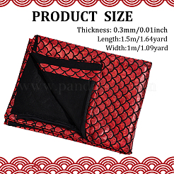 Funkelnder Spandex-Meerjungfrau-bedruckter Fischschuppenstoff mit Hologramm&nbsp;AJEW-WH0314-30B