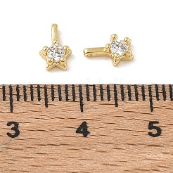 Ciondoli in ottone con pavé di zirconi chiari&nbsp;CU-CBA9FFD-11G-05