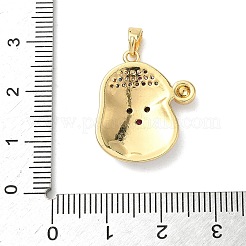Pendentifs de noël en laiton micro pave zircone cubique&nbsp;KK-K305-07D-01
