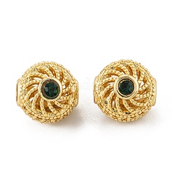 Perline zirconi micro pave  in ottone&nbsp;ZIRC-P088-08G