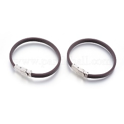 Bracciali cordone pelle microfibra&nbsp;BJEW-L635-01C-M