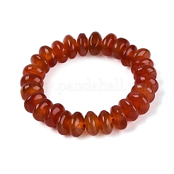 Natürliche Achat-Unterlegscheibe-Perlenarmbänder (gefärbt und erhitzt) für Damen und Herren&nbsp;BJEW-Q101-03D