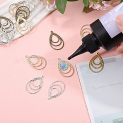 120 pièces 4 couleurs pendentifs en alliage de style tibétain&nbsp;FIND-CA0010-59
