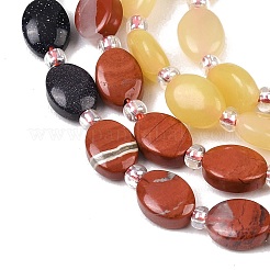 Fili di perline di diaspro rosso naturale&nbsp;G-Z135-A05