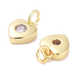 Adornos de latón micropavé de circonia cúbica&nbsp;KK-C051-07G-02