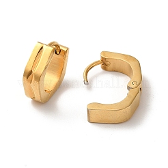 Orecchini a cerchio in acciaio inossidabile 304 placcati ioni (ip)&nbsp;EJEW-P255-06G