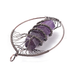 Natürlichen Amethyst große Anhänger&nbsp;G-F702-02R-B