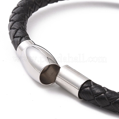 Perlenarmband aus 304er Edelstahl mit Magnetverschlüssen&nbsp;BJEW-P275-21