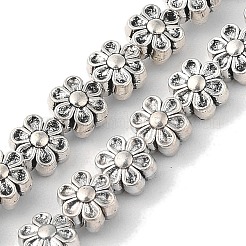 Tibetischen Stil Blumenlegierungskorn-Stränge&nbsp;X-TIBEB-O007-13-NR