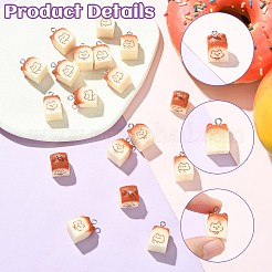 20 pièces 2 couleurs pendentifs en résine&nbsp;FIND-CJ0005-02
