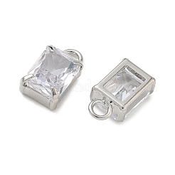 Latón micro pavimenta claro cubic zirconia encantos&nbsp;CU-CBAD360-11P-02