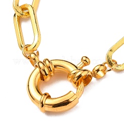 Messing Büroklammer Kette Armbänder&nbsp;BJEW-JB05630