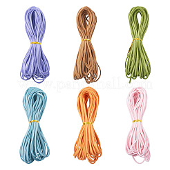 60 Yards 6 Farben flache Wildlederschnur&nbsp;LW-TA0001-02