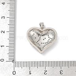 Pendenti in zirconi cubici trasparenti in micro pavè di ottone&nbsp;KK-R221-01P-01