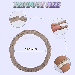 Set di braccialetti elasticizzati da surfista Heishi in argilla polimerica&nbsp;BJEW-SW00127