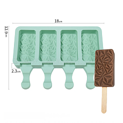 Rechteckige Eiscreme-Silikonformen in Lebensmittelqualität zum Selbermachen&nbsp;DIY-D062-06A