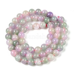 Chapelets de perles en jade blanc naturel teinté&nbsp;G-T138-6mm-210-8