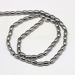 Electroplate non magnetici ematite sintetico fili di perline&nbsp;G-J168-6x4mm-M
