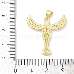 Ottone micro spianare pendenti zirconi&nbsp;KK-D317-093G-01