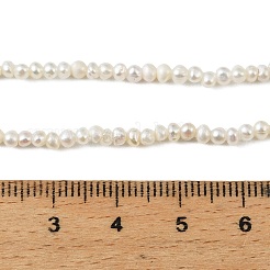 Fili di perle di perle d'acqua dolce coltivate naturali&nbsp;PEAR-L034-14B