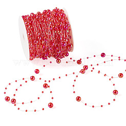 Acryl-Rundperlen-Gliederketten&nbsp;DIY-MB0007-001B