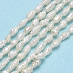 Natürliche kultivierte Süßwasserperlenperlenstränge&nbsp;PEAR-J006-05A