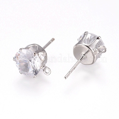 Fornituras de aretes de latón&nbsp;KK-L199-A01-P