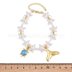 Pulseras con dijes de latón esmaltado con motivos marinos para mujer&nbsp;KK-CBA68DA-15A-G